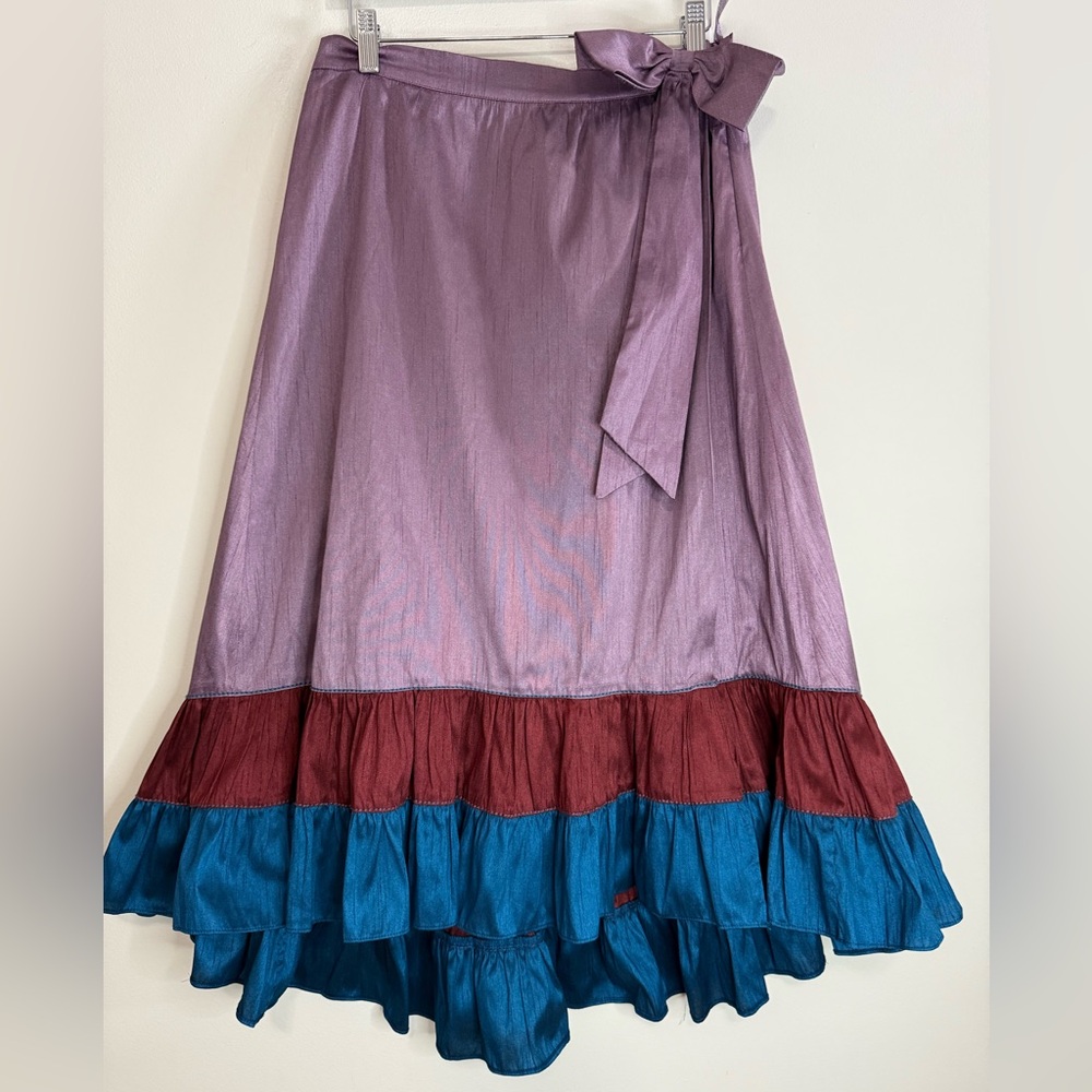 Anthropologie Sachin & Babi Elegant Purple and Blue Women's full Skirt size 10